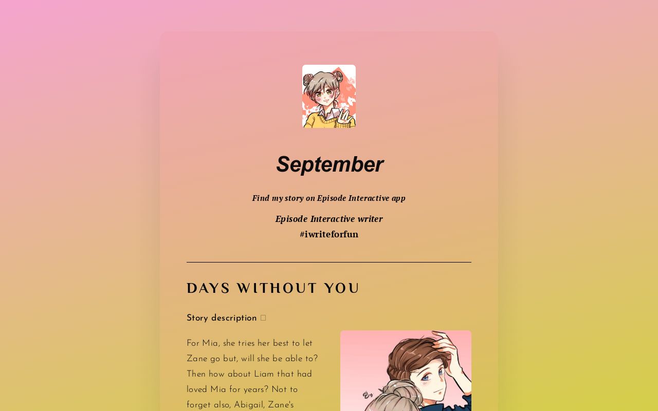 Carrd profile picture for @september